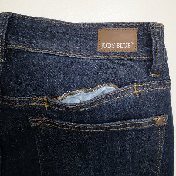 Judy Blue Los Angeles Ladies Size 11/30 Dark Wash Skinny Fit Jeans - Picture 12 of 15